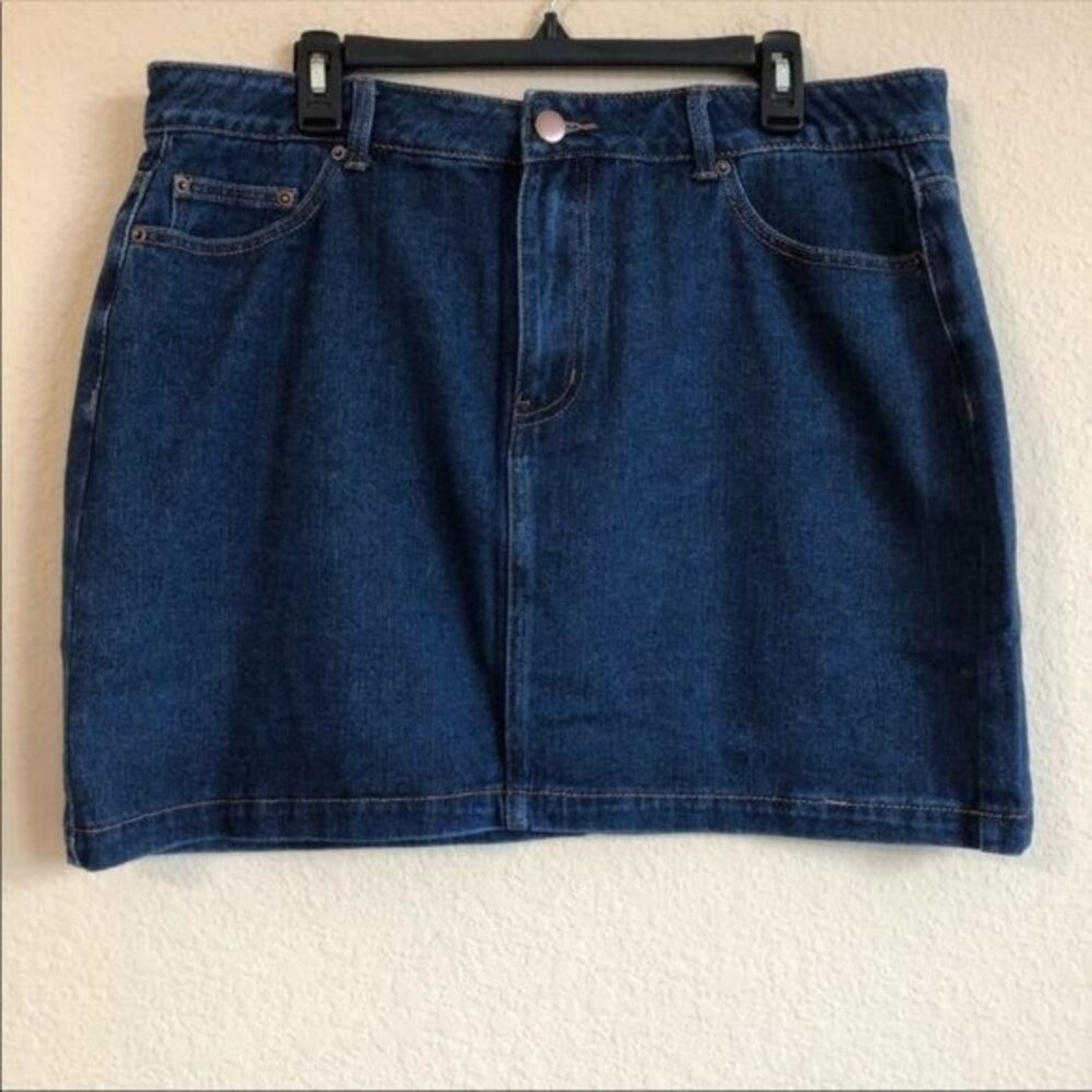 Forever 21 Jean Skirt Mini Plus Size NWT